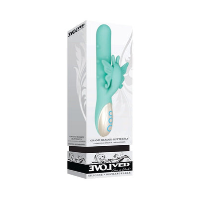 Evolved Grand Beaded Butterfly Green - SexToy.com