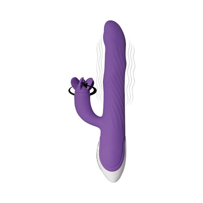 Evolved Tilt-o-whirl Dual Vibe With Spinning Clit Stimulator 8 Vibe Functions And 5 Wave Functions I - SexToy.com