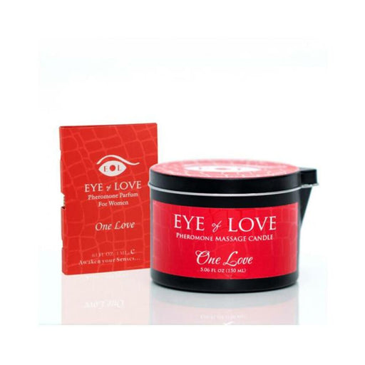 Eye Of Love One Love Attract Him Pheromone Massage Candle - SexToy.com