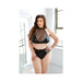 Fantasy Lingerie Curve Rebel Chain Back Wetlook Bra Top & Matching Thong Panty - SexToy.com