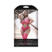 Fantasy Lingerie Sheer Afterglow Cutout Teddy With Attached Footless Stockings - SexToy.com