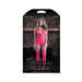 Fantasy Lingerie Sheer Devotion Heart Patterned Bodystocking & G-string Panty Pink O/s - SexToy.com