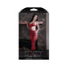 Fantasy Lingerie Sheer Unforgettable Cut-out Bodystocking Red O/s - SexToy.com