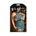 Fantasy Lingerie Vixen Teal Me When Halter Net Dress With Floral Lace Design | SexToy.com