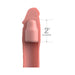 Fantasy X-tensions Elite Sleeve 8in With 2in Plug Light - SexToy.com