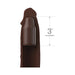 Fantasy X-tensions Elite Sleeve 9in With 3in Plug Brown - SexToy.com