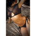 Fatal Attraction Crop Top & Side Tie Panty - L/XL (Garment Only - No Box) - SexToy.com