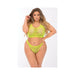 Festival Flirt Bra Set Green 3x/4x - SexToy.com