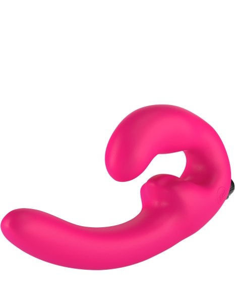 Fun Factory Sharevibe Vibrating Wearable Dildo - Pink | SexToy.com