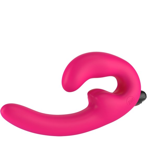 Fun Factory Sharevibe Vibrating Wearable Dildo - Pink | SexToy.com