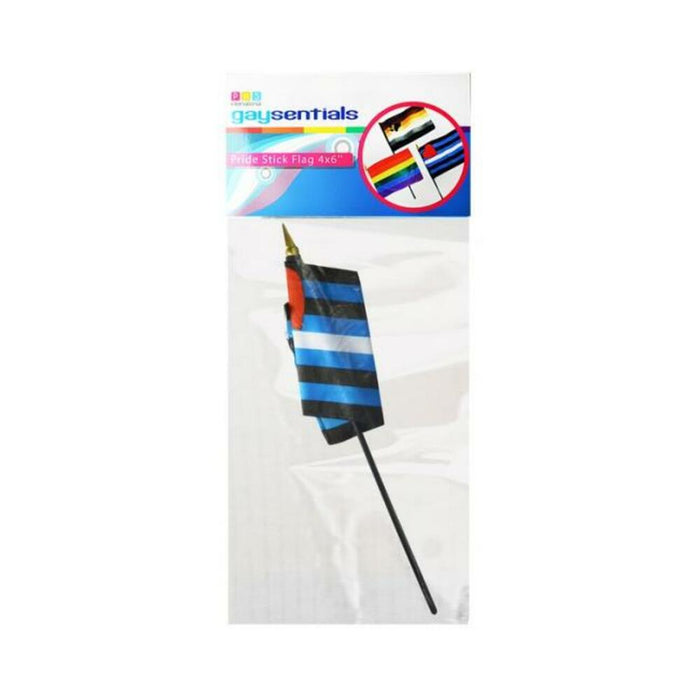 Gaysentials Leather Stick 4 inches by 6 inches Flag - SexToy.com