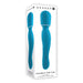 Gender X Double The Fun Rechargeable Dual Ended Silicone Wand Vibrator Teal - SexToy.com