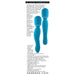 Gender X Double The Fun Rechargeable Dual Ended Silicone Wand Vibrator Teal - SexToy.com