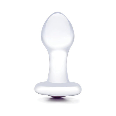 Glas 3.5" Bling Bling Glass Butt Plug - SexToy.com