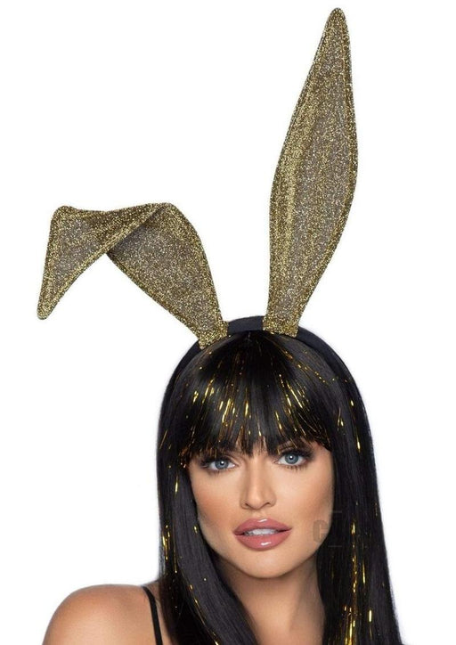 Glitter Bunny Ears O/s Gold - SexToy.com