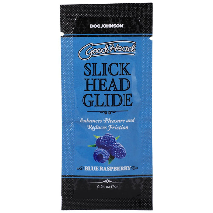 Goodhead Slick Head Blue Rasp 48pc Bulk - SexToy.com