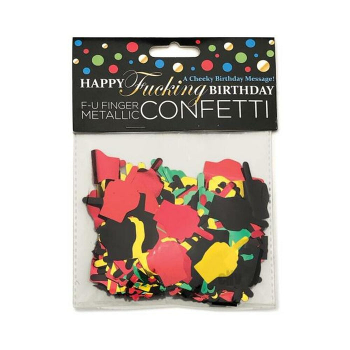 Happy Fucking Birthday Fu Finger Confetti | SexToy.com