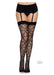 Heart Net Thigh Highs Os Black - SexToy.com