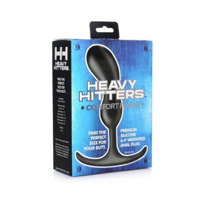 Heavy Hitters Comfort Plugs 6.4 Black - SexToy.com