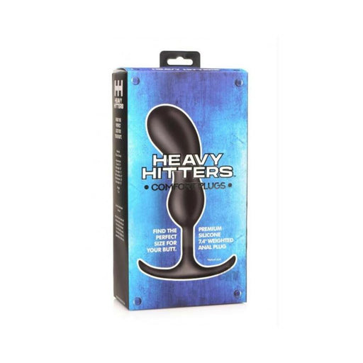 Heavy Hitters Comfort Plugs 7.4 Black - SexToy.com