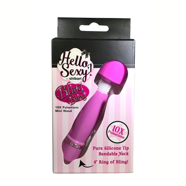 Hello Sexy! Bling Bling Mini Wand Pink - SexToy.com