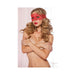 Holiday Lace Eye Mask Satin Ribbon Ties Red O/S - SexToy.com