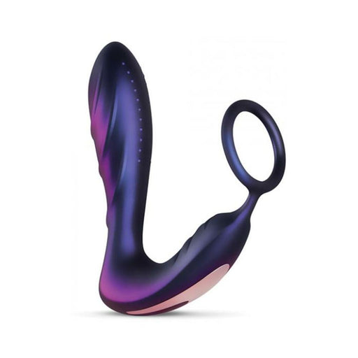 Hueman Black Hole Anal Vibrator W/cock Ring - Purple - SexToy.com