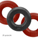 Hunky Junk 3 Pack C Ring - Cherry/Tar Ice - SexToy.com