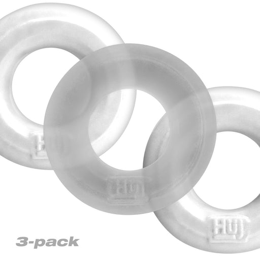 Hunky Junk 3 Pack C Ring - White Ice - SexToy.com