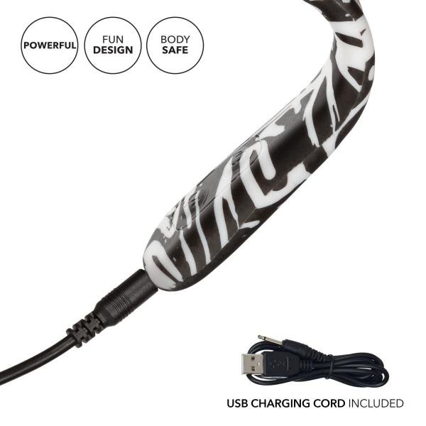 Hype Flexi Wand Black White Vibrator | SexToy.com