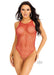 Industrial Net Snap Tank Bodysuit Os Red - SexToy.com