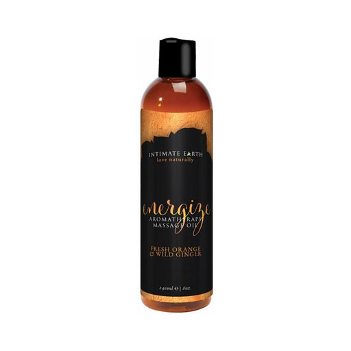 Intimate Earth Energize Massage Oil 8oz | SexToy.com