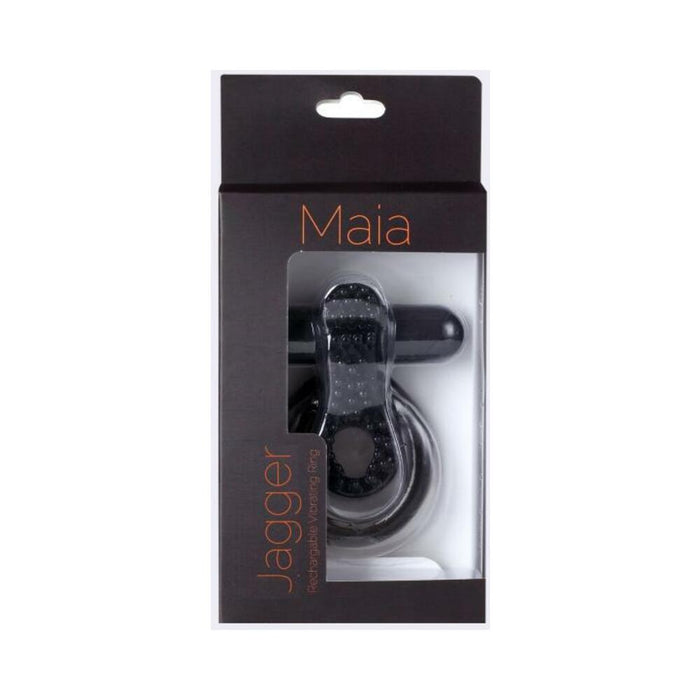 Jagger Vibrating Ring Erection Enhancer Black - SexToy.com