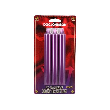 Japanese Drip Candles - Pack of 3 Purple - SexToy.com