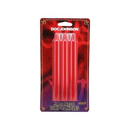 Japanese Drip Candles - Pack of 3 Red - SexToy.com