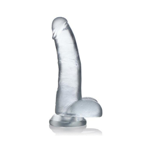 Jock C-thru 8in Clear Dildo W/ Balls Tpe - SexToy.com