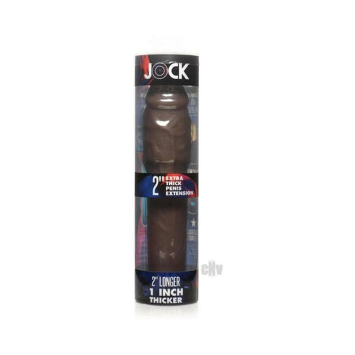 Jock Extra Thick Penis Extension Sleeve 2in Dark - SexToy.com