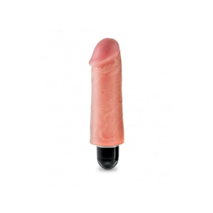 King Cock 5 inches Vibrating Stiffy Beige | SexToy.com