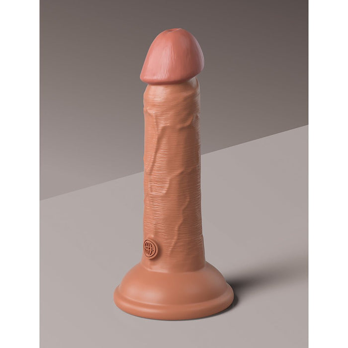 King Cock Elite Silicone Dual-density Cock 6 In. Tan - SexToy.com