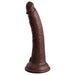 King Cock Elite Silicone Dual-density Cock 7 In. Brown - SexToy.com