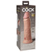 King Cock Elite Vibrating Silicone Dual-density Cock 8 In. Light - SexToy.com