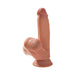 King Cock Plus 7 In. Triple Density Cock With Swinging Balls Tan - SexToy.com