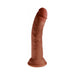 King Cock Plus 8 In. Triple Density Cock Brown - SexToy.com