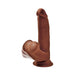 King Cock Plus 8 In. Triple Density Cock With Swinging Balls Brown - SexToy.com