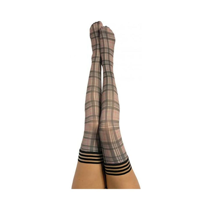 Kixies Lori Tan/Grey Plaid - Size B | SexToy.com