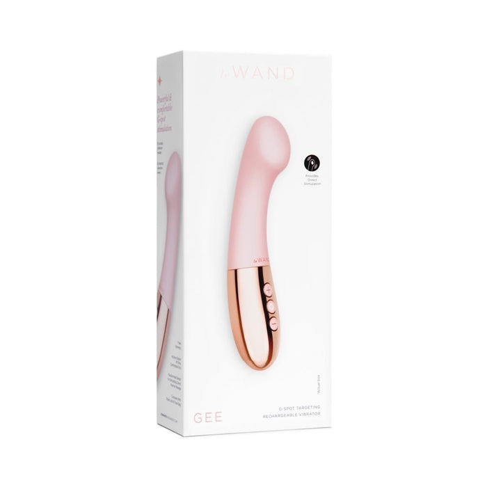 Le Wand Gee G-spot Targeting Rechargeable Vibrator Rose Gold - SexToy.com