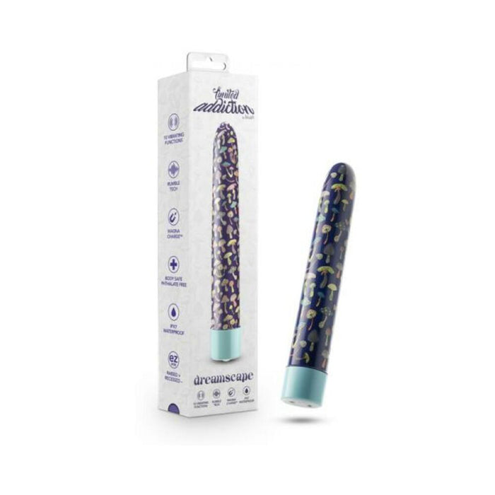 Limited Addiction Utopia Rechargeable 7 In. Vibrator Aqua - SexToy.com