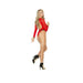 Long Sleeve Opaque Teddy Red O/s - SexToy.com