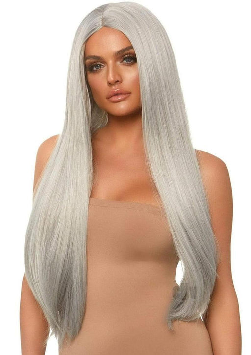 Long Straight 33 Cntr Part Wig O/s Gry - SexToy.com