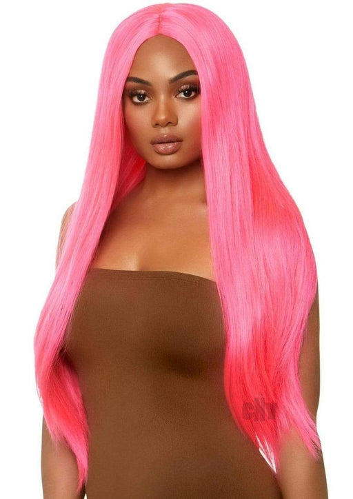 Long Straight Wig 33 Inch - Pink - SexToy.com